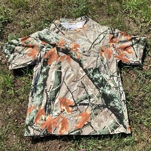 Outfitters Ridge Mens XL 3D Camo Short Sleeve Pocket T- Shirt Hunting